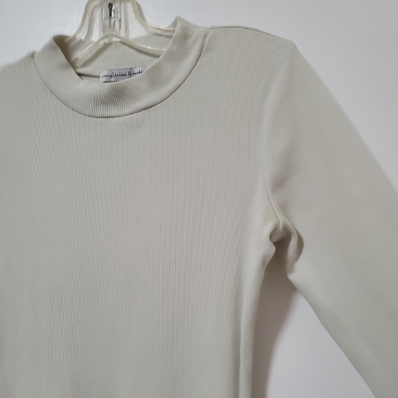 Young Fabulous And Broke Light Green Bodycon Rib Knit Dress Long Sleeve Medium - Picture 7 of 14